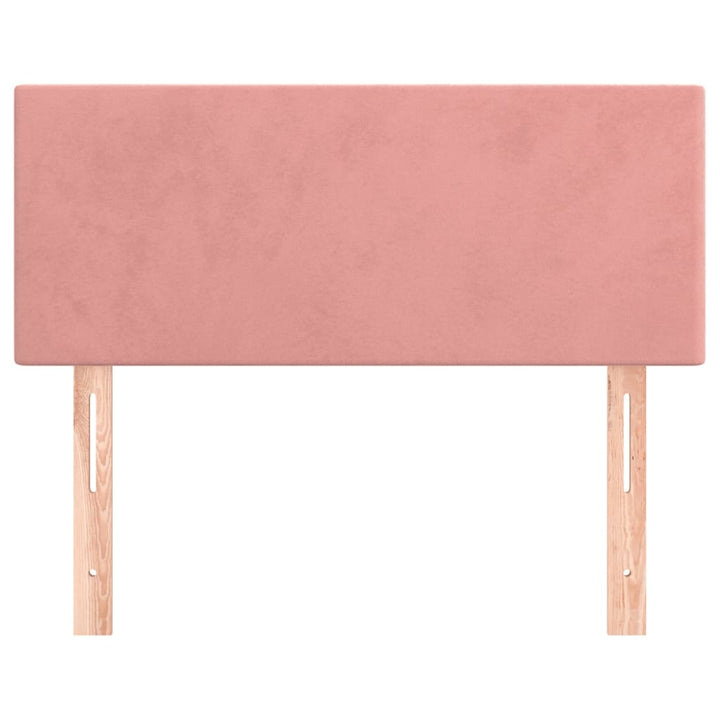 sengegavl 80x5x78/88 cm fløjl pink