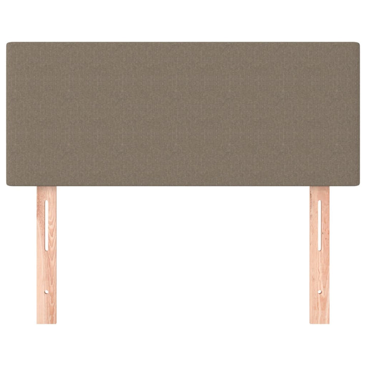 sengegavl 90x5x78/88 cm stof gråbrun