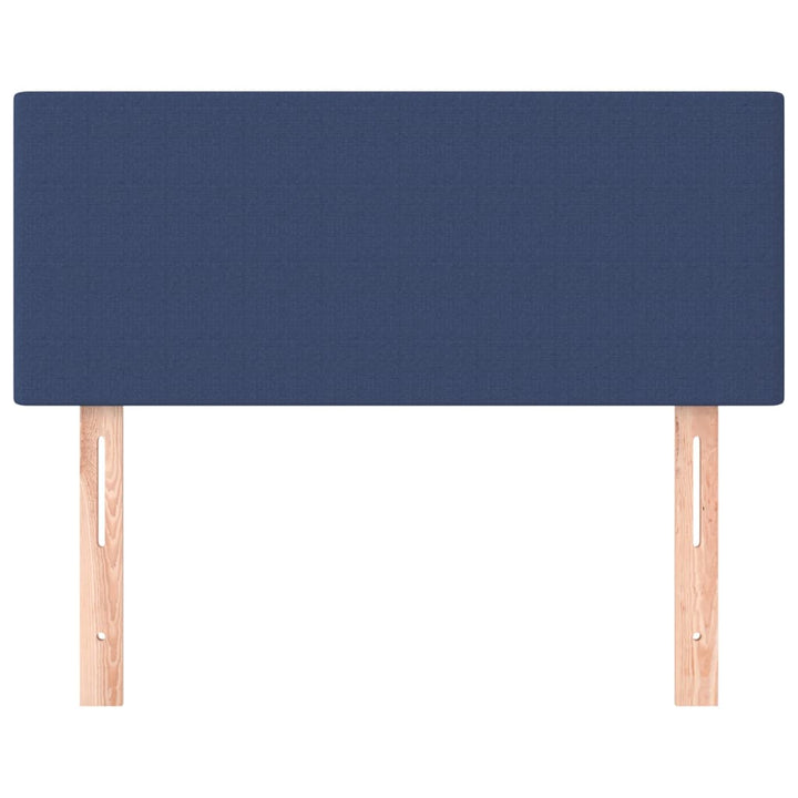 sengegavl 90x5x78/88 cm stof blå