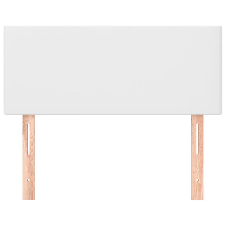 sengegavl 90x5x78/88 cm kunstlæder hvid