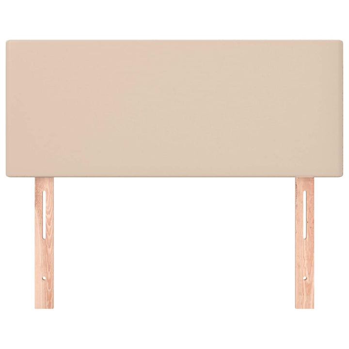 sengegavl 90x5x78/88 cm kunstlæder cappuccinofarvet