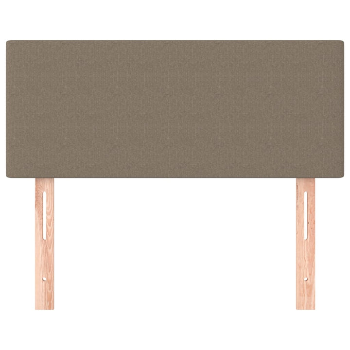 sengegavl 100x5x78/88 cm stof gråbrun