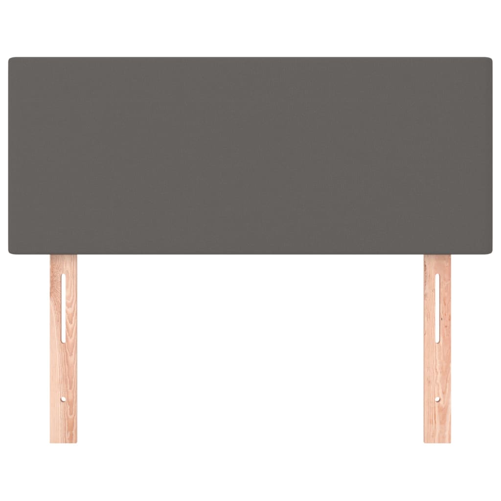 sengegavl 100x5x78/88 cm kunstlæder grå