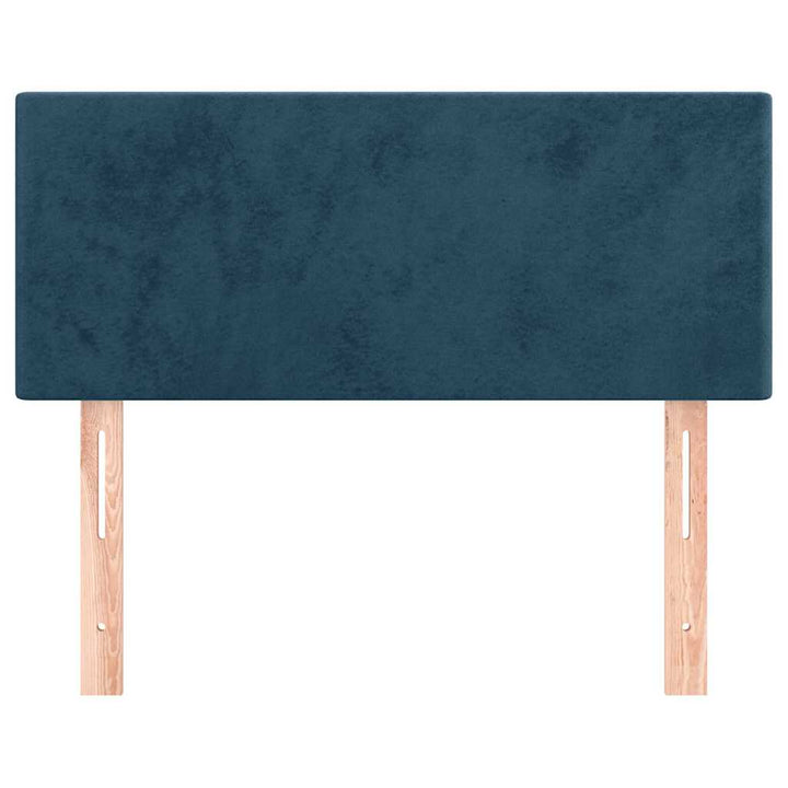 sengegavl 100x5x78/88 cm fløjl mørkeblå