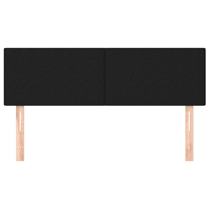 sengegavle 144x5x78/88 cm stof sort
