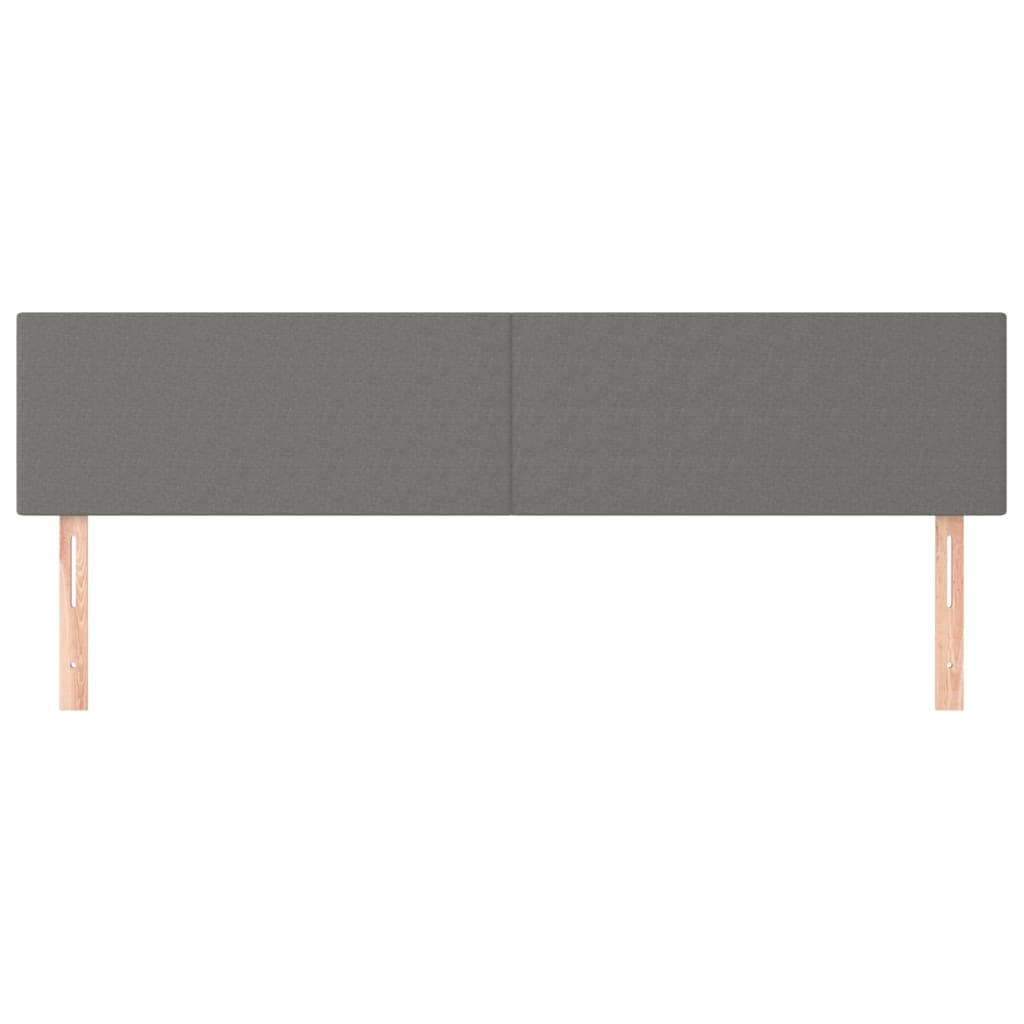 sengegavle 160x5x78/88 cm stof mørkegrå