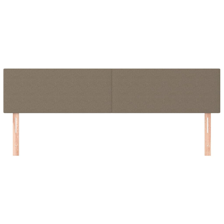 sengegavle 180x5x78/88 cm stof gråbrun