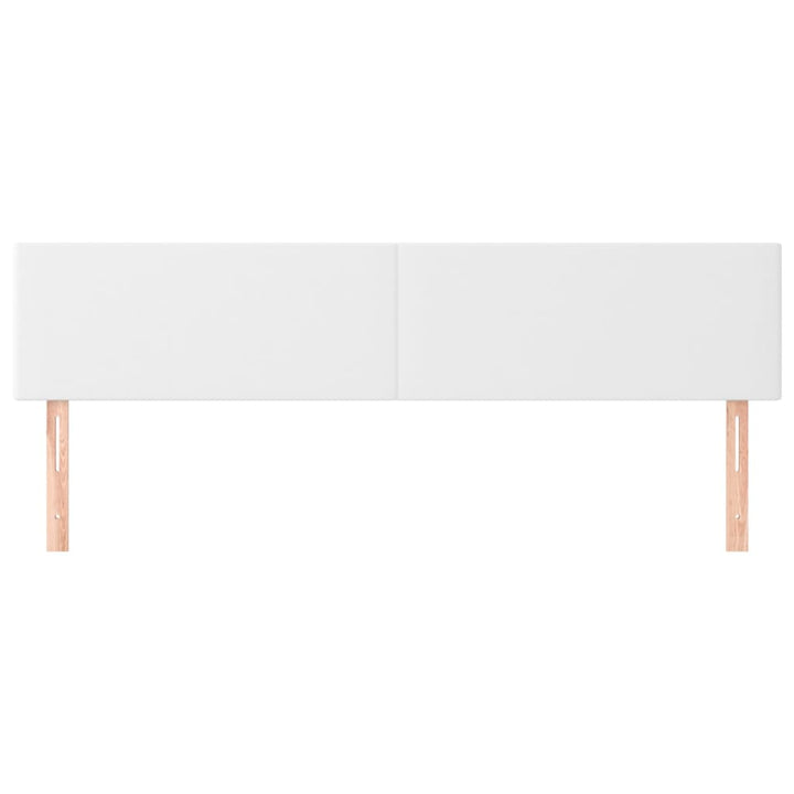 sengegavle 180x5x78/88 cm kunstlæder hvid