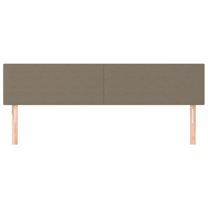 sengegavle 200x5x78/88 cm stof gråbrun