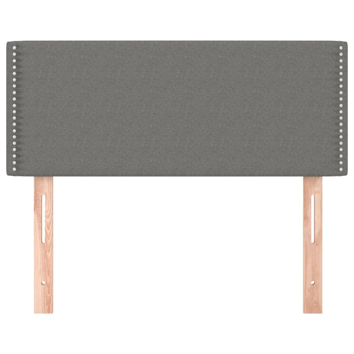 sengegavl 80x5x78/88 cm stof mørkegrå