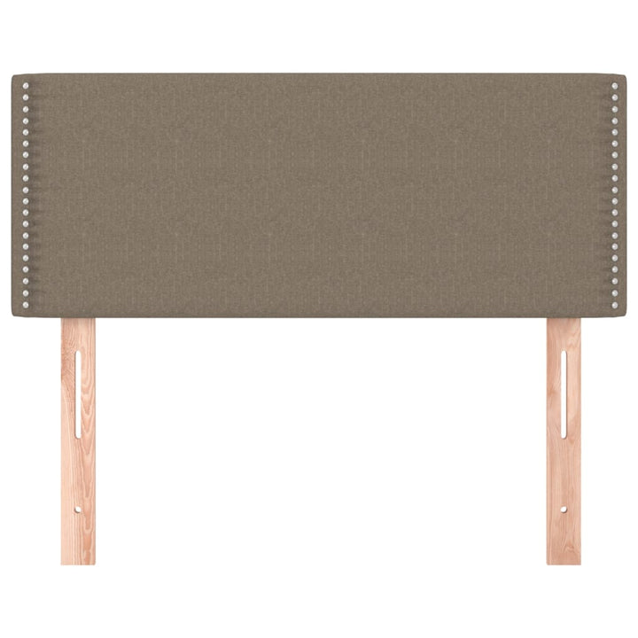sengegavl 90x5x78/88 cm stof gråbrun