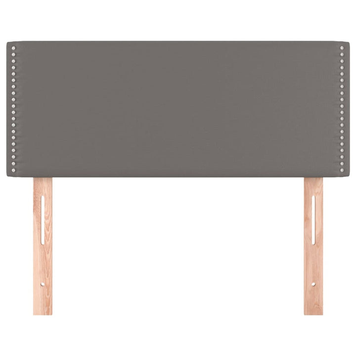 sengegavl 100x5x78/88 cm kunstlæder grå