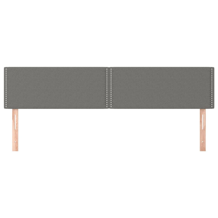 sengegavle 180x5x78/88 cm stof mørkegrå