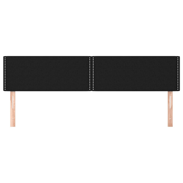 sengegavle 200x5x78/88 cm stof sort
