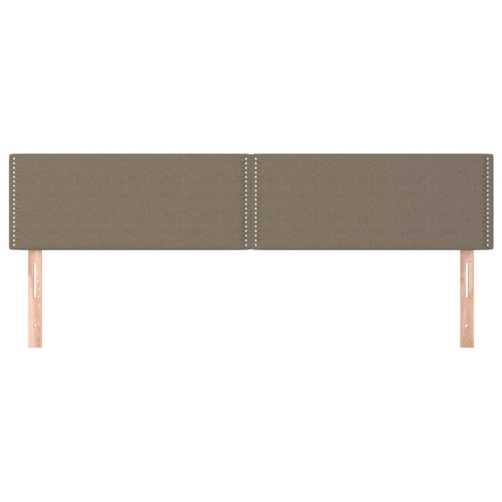 sengegavle 200x5x78/88 cm stof gråbrun