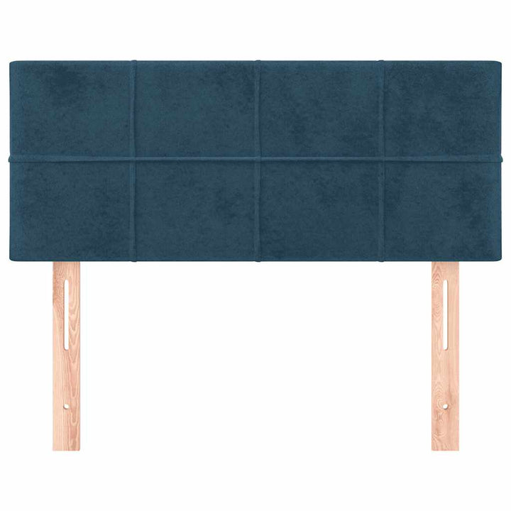 sengegavl 90x5x78/88 cm fløjl mørkeblå