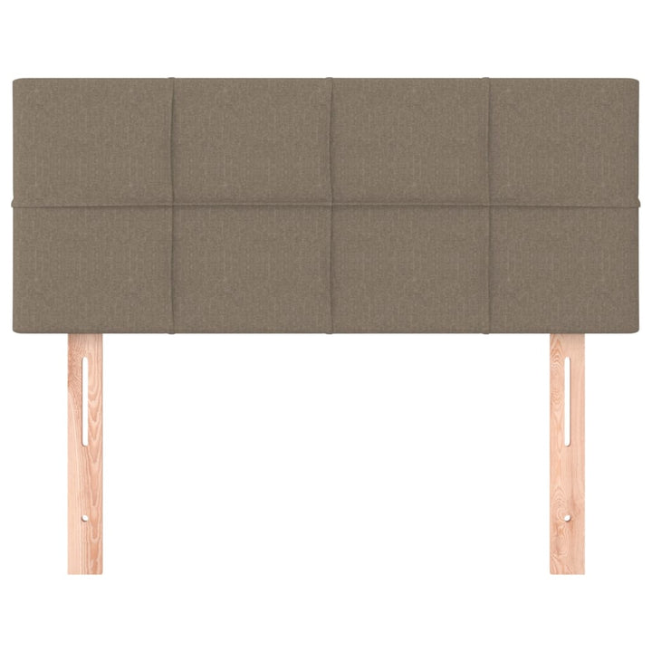 sengegavl 100x5x78/88 cm stof gråbrun
