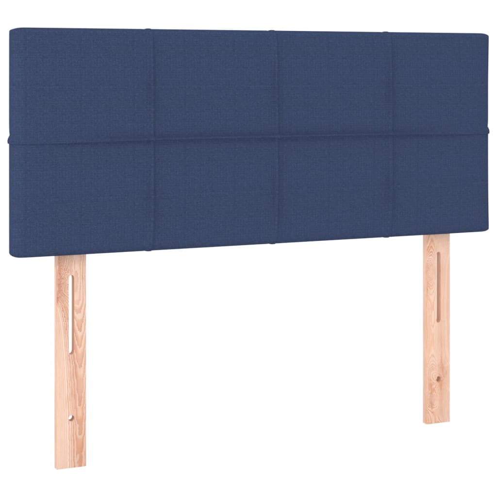 sengegavl 100x5x78/88 cm stof blå