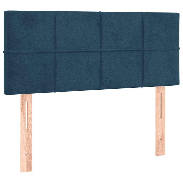 sengegavl 100x5x78/88 cm fløjl mørkeblå