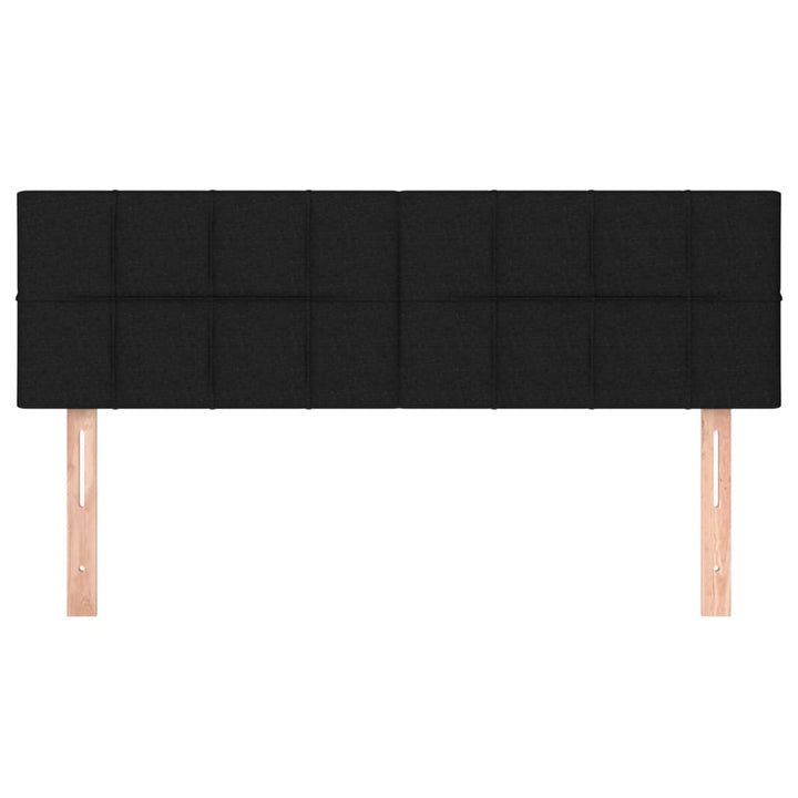 sengegavle 144x5x78/88 cm stof sort