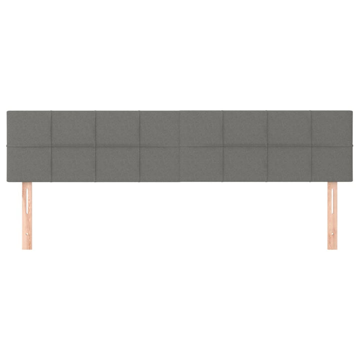 sengegavle 180x5x78/88 cm stof mørkegrå