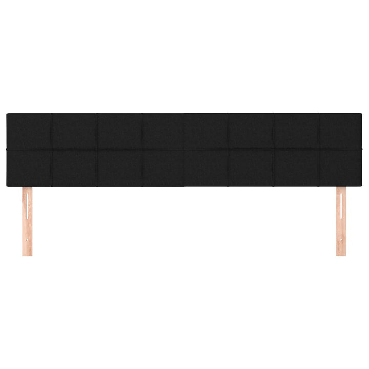 sengegavle 180x5x78/88 cm stof sort