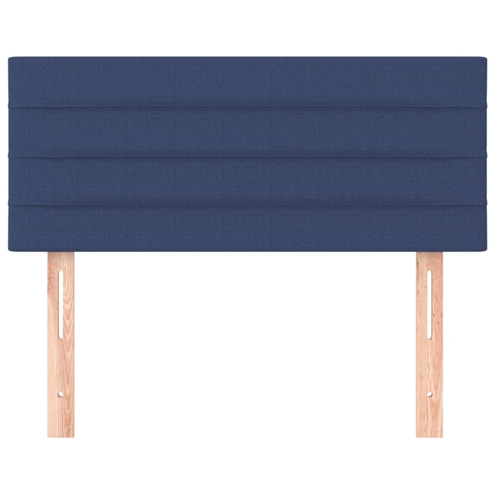 sengegavl 80x5x78/88 cm stof blå