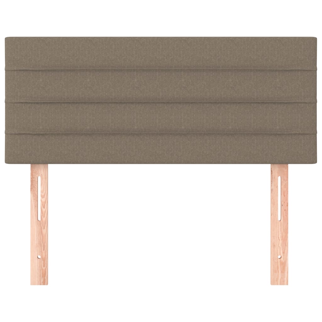 sengegavl 100x5x78/88 cm stof gråbrun