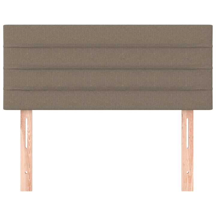 sengegavl 100x5x78/88 cm stof gråbrun