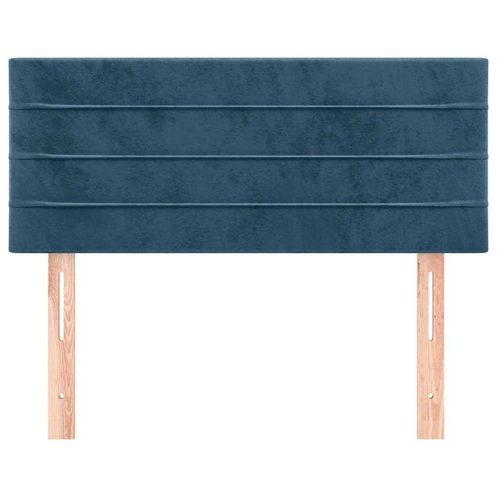 sengegavl 100x5x78/88 cm fløjl mørkeblå