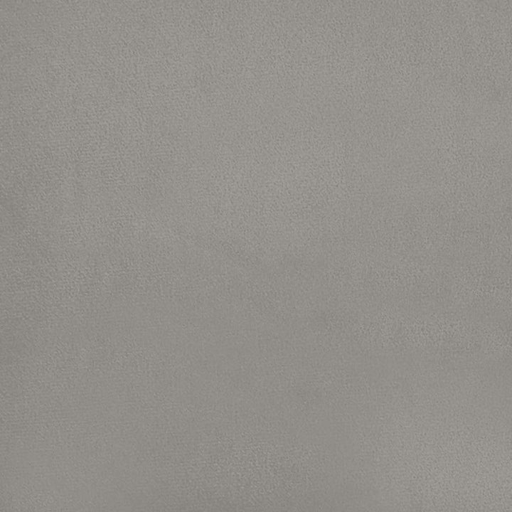 sengegavle 144x5x78/88 cm fløjl lysegrå