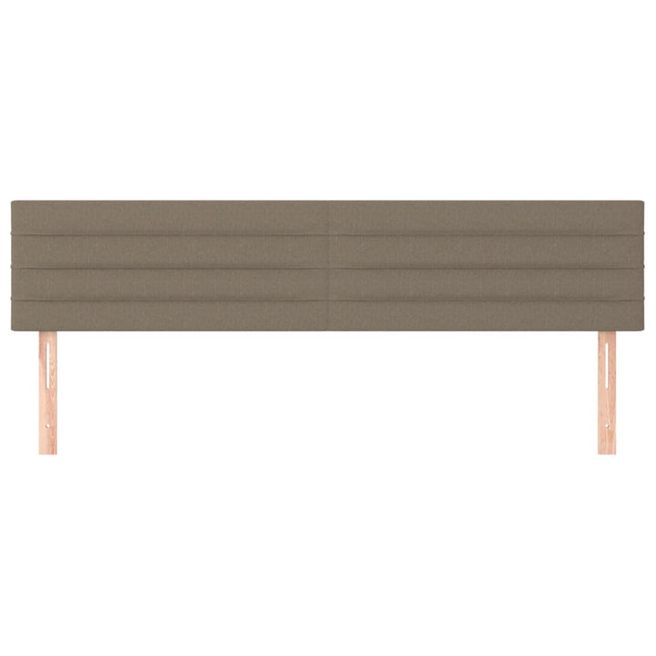 sengegavle 160x5x78/88 cm stof gråbrun