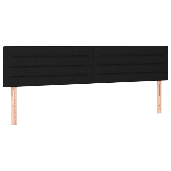 sengegavle 180x5x78/88 cm stof sort