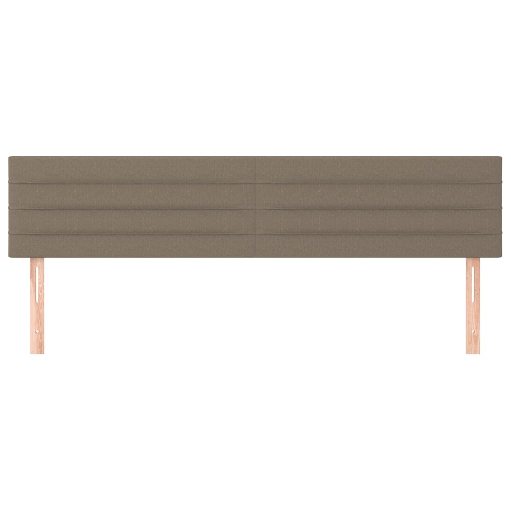 sengegavle 200x5x78/88 cm stof gråbrun