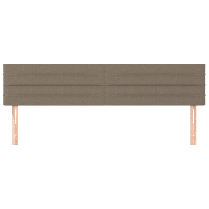 sengegavle 200x5x78/88 cm stof gråbrun