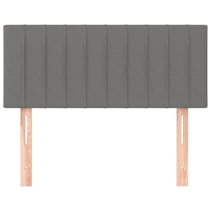 sengegavl 90x5x78/88 cm stof mørkegrå