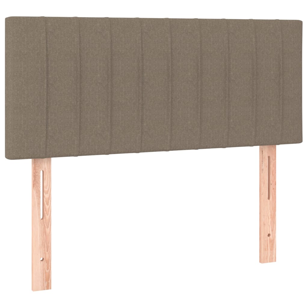 sengegavl 90x5x78/88 cm stof gråbrun