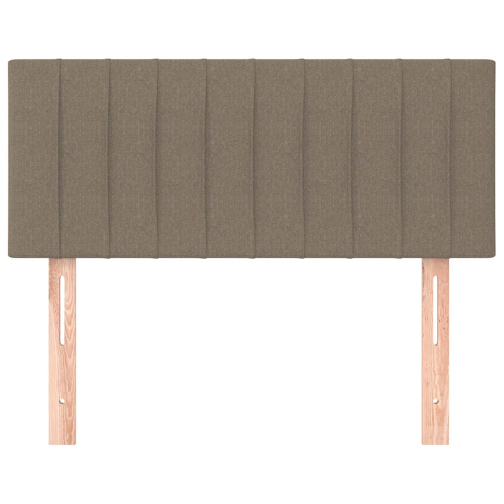 sengegavl 90x5x78/88 cm stof gråbrun
