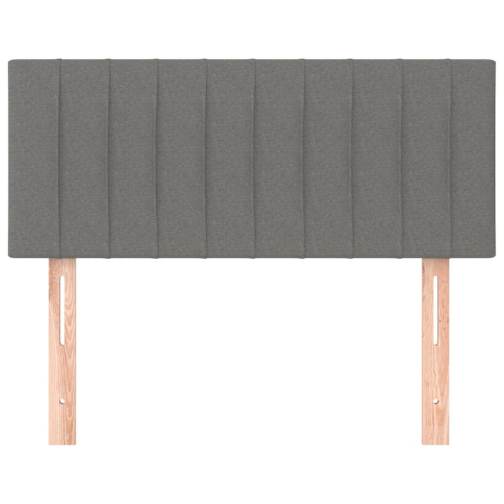sengegavl 100x5x78/88 cm stof mørkegrå