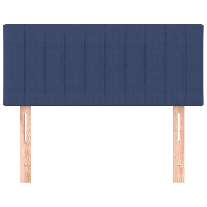 sengegavl 100x5x78/88 cm stof blå