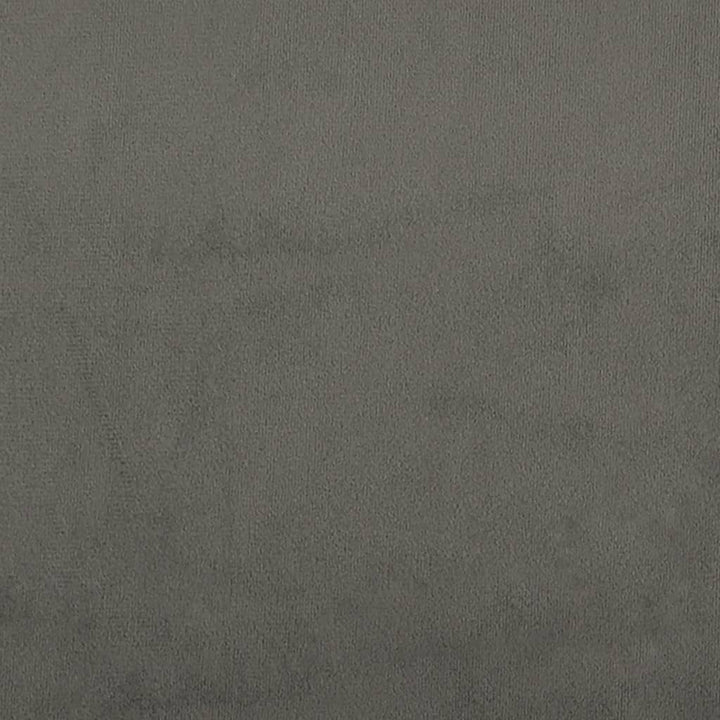 sengegavl 100x5x78/88 cm fløjl mørkegrå