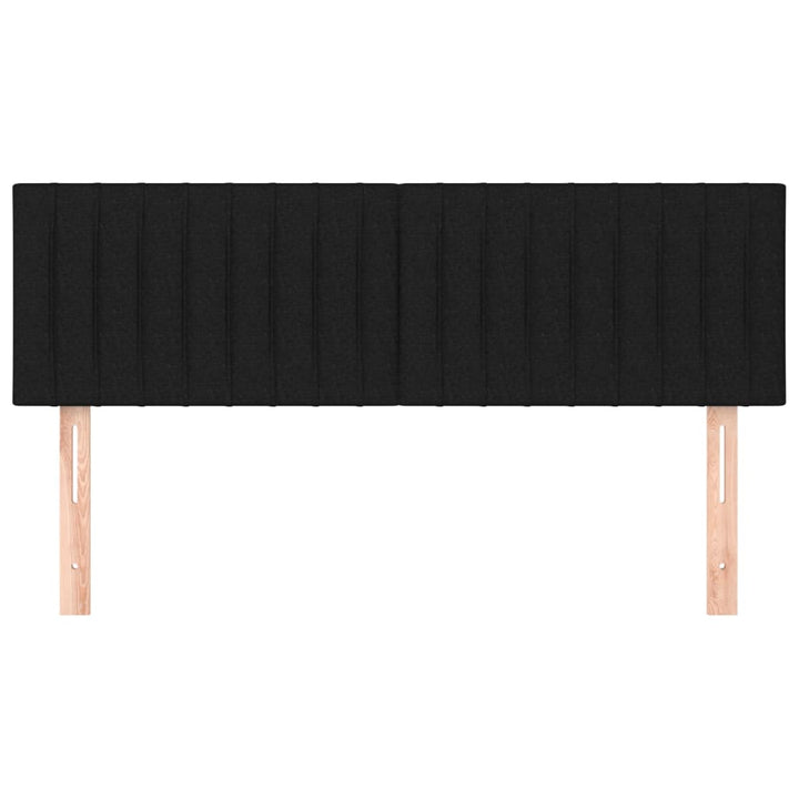 sengegavle 144x5x78/88 cm stof sort
