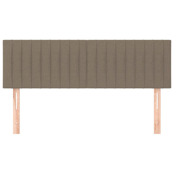 sengegavle 144x5x78/88 cm stof gråbrun