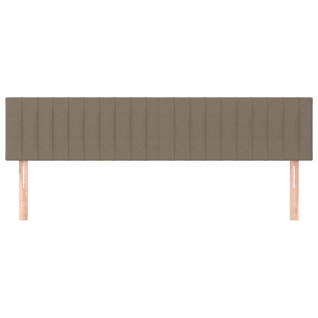 sengegavle 180x5x78/88 cm stof gråbrun