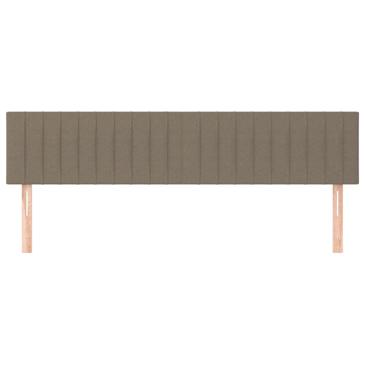 sengegavle 200x5x78/88 cm stof gråbrun
