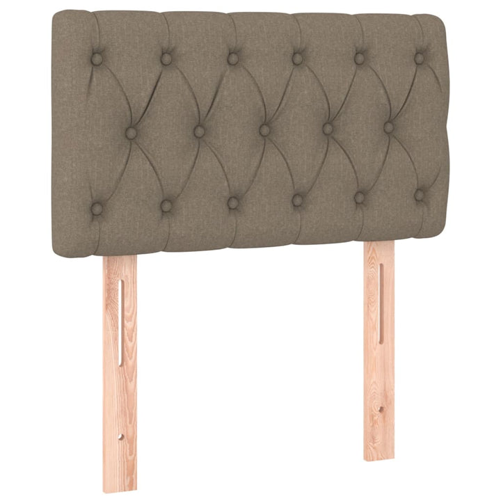sengegavl 80x7x78/88 cm stof gråbrun