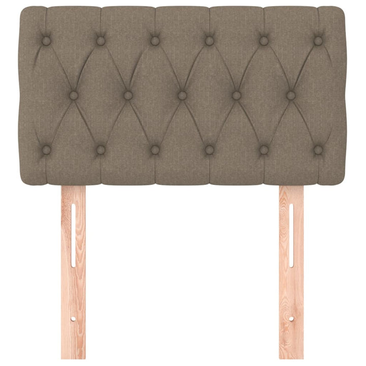 sengegavl 80x7x78/88 cm stof gråbrun