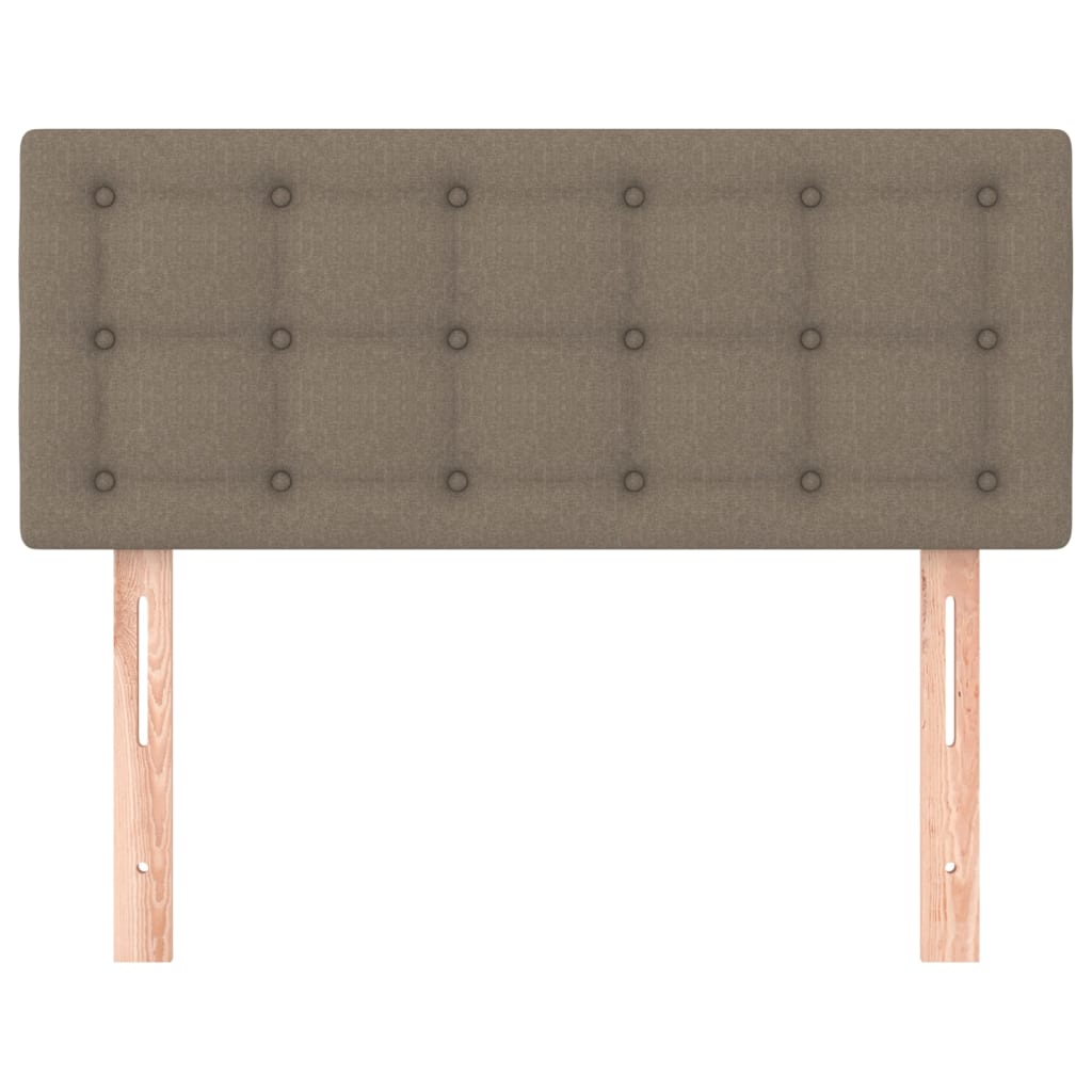 sengegavl 80x5x78/88 cm stof gråbrun