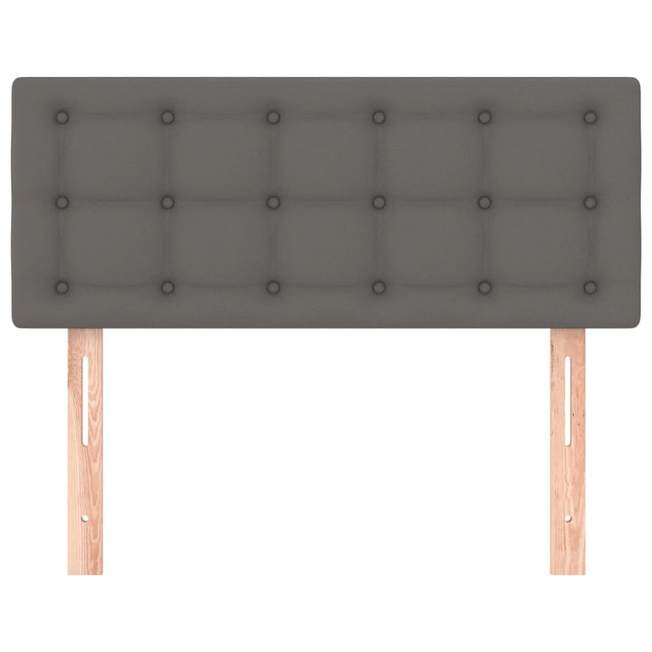 sengegavl 80x5x78/88 cm kunstlæder grå