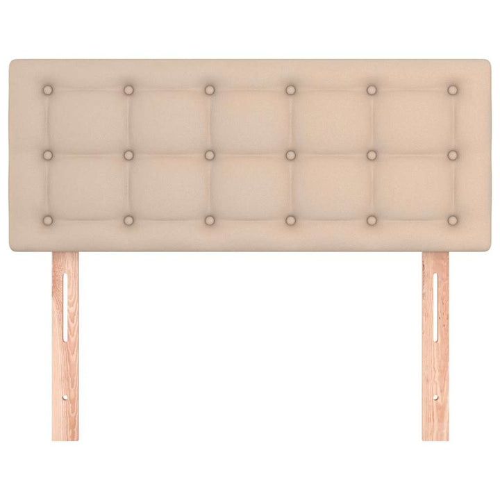 sengegavl 80x5x78/88 cm kunstlæder cappuccinofarvet